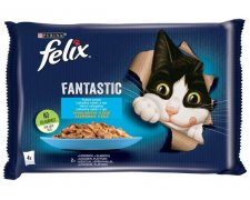 Felix Fantastic Rybne Smaki łosoś gładzica w galaretce saszetki 4x85g