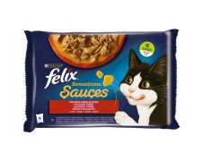 Felix Sensations Sauces Wiejskie Smaki indyk / jagnięcina w sosie saszetki 4x85g