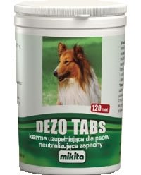 Mikita Dezo Tabs - preparat neutralizujący zapachy dla psów 120szt.