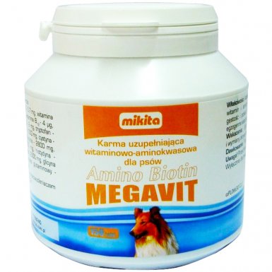 Mikita Amino Biotin Megavit -stymuluje gęstość i połysk okrywy włosowej