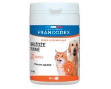 Francodex drożdże piwne dla psów i kotów 60 tabletek