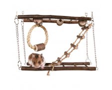 Trixie Natural Living Hängebrücke drewniana zabawka dla gryzoni 27 × 17 × 7 cm