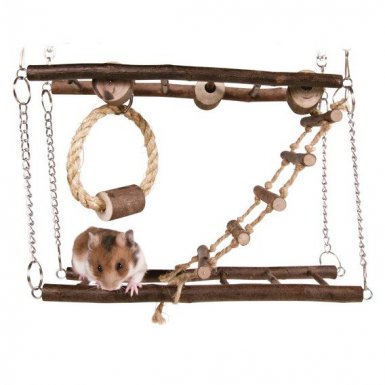 Trixie Natural Living Hängebrücke drewniana zabawka dla gryzoni 27 × 17 × 7 cm