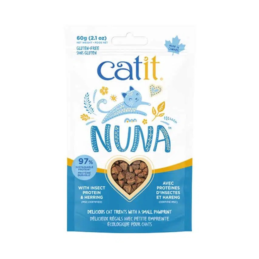 Catit Nuna Białko z owadów i śledź przysmak dla kota 60g