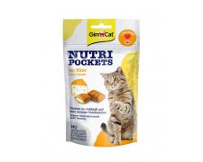 GimCat Nutri Pocket ser i tauryna chrupiące kawałeczki dla kota z wyśmienitym miękkim nadzieniem 60g
