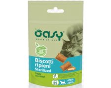 Oasy All Ages Sterilized nadziewane biszkopty dla kota 60g