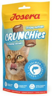 Josera Kot Crunchies Salmon przekąska dla kotów z łososiem wypełniona kremowym nadzieniem 60g