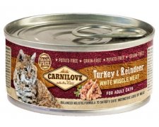 Carnilove Cat Turkey & Reindeer - indyk i renifer puszka 100g