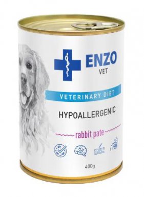 Enzo Vet Hypoallergenic pasztet z królikiem dla psów z alergią 400g