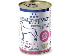 Healthy Vet Diet Dermal Formula puszka dla psów redukująca nietolerancję pokarmową 400g