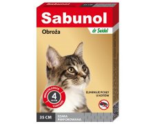 Sabunol Obroża przeciw pchłom dla kota szara 35cm