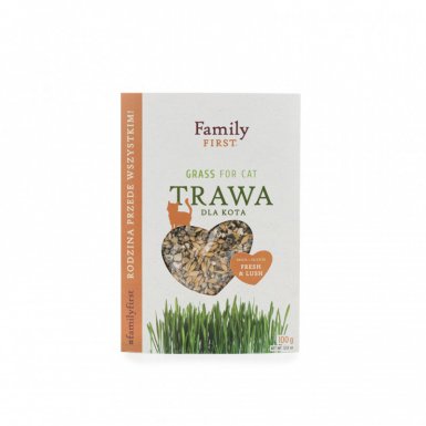 Family First trawa dla kota w pojemniku 100g