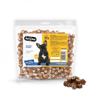 Hau&Miau Pausesnack krążki rybne przysmak dla psa 500g
