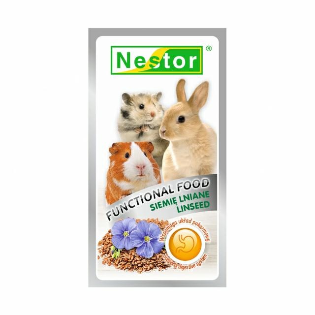 Nestor Funkcjonalne siemie lniane dla gryzoni i królików 20g