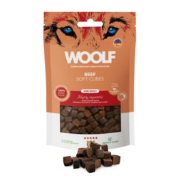 Woolf Soft Cubes Beef Monoproteinowe przysmaki dla psa o smaku wołowiny 100g