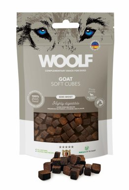 Woolf Soft Cubes Goat Monoproteinowe przysmaki dla psa o smaku koziny 100g