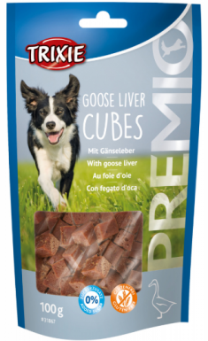 Trixie Premio Goose Liver Cubes przysmak dla psa z gęsiną i wątróbką 100g
