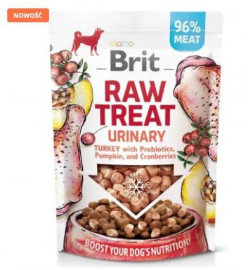 Brit Raw Treat Dog Urinary Turkey lioflizowane przysmaki wzbogacone probiotykami 40g