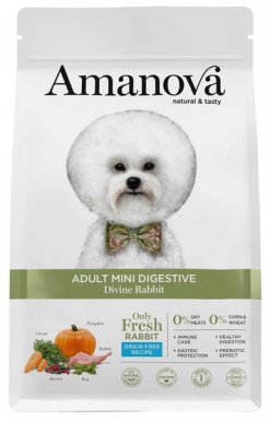 Amanova Dog Adult Mini Digestive Divine Karma dla psów ras małych z królikiem