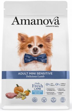 Amanova Sensitive Delicious karma dla psów ras małych z jagnięciną