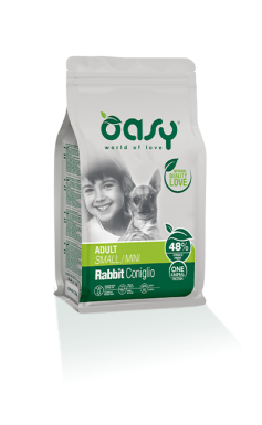 Oasy One Animal Protein Dry Monobiałkowa Karma dla psów dorosłych ras małych z królikiem
