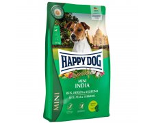 Happy Dog Sensible Mini India wegetariańska receptura z ryżem, grochem i kurkumą dla małych psów
