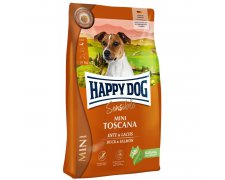 Happy Dog Sensible Mini Toscana bezglutenowa odtłuszczona karma rybą morską i kaczką dla psów wykastrowanych