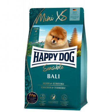 Happy Dog Sensible Mini XS Bali Kurczak z kurkumą dla małych psów do 5 kg