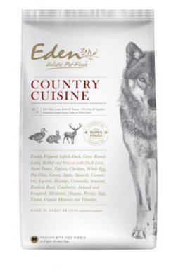Eden Country Cuisine Szczeniaki i psy dorosłe kaczka, jagnięcina, królik, dziczyzna rasy małe