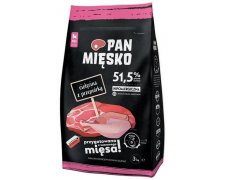 Pan Mięsko Karma sucha dla szczeniąt cielęcina i przepiórka chrupki XS