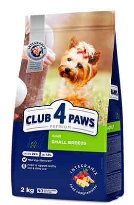 Club4Paws Premium Adult Small Breed sucha karma z kurczakiem dla psów małych ras 