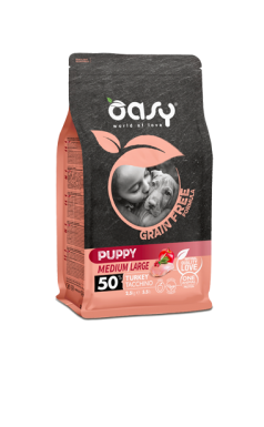 Oasy Grain Free Adult Medium/Large Turkey bezzbożowa i monoproteinowa karma dla psów średnich i dużych z indykiem