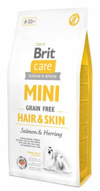 Niska cena! Brit Care Mini Grain Free Hair&Skin z łososiem i śledziem