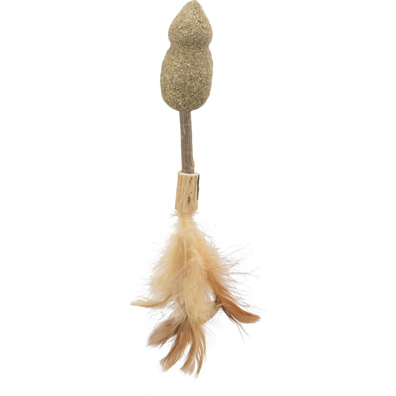 Trixie Matatabi Lolly zabawka dla kota w kształcie myszy 20 cm z piórkami i kocimiętką