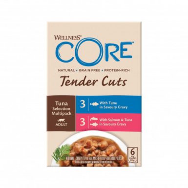 Core Tender Cuts Tuna Selection Karma mokra dla kotów dorosłych z tuńczykiem 6x85g