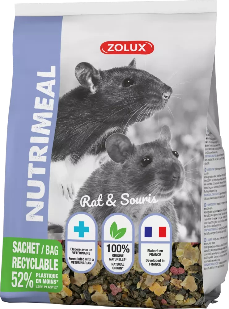 Zolux Nutrimeal 3 Karma sucha dla myszek i szczurków 800g