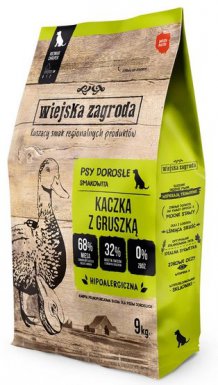 Wiejska Zagroda Kaczka z gruszką bez zbóż, sztucznych konserwantów, bez zbędnych wypełniaczy