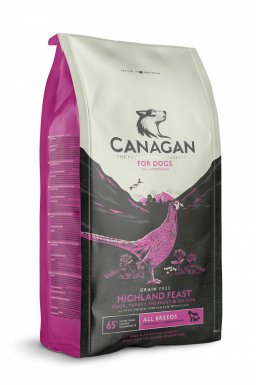 Canagan Highland Feast kaczka, indyk, bażant i łosoś 