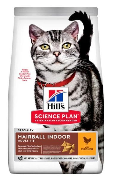 Hill's Science Plan Hairball Indoor Adult odkłaczająca karma dla dorosłych domowych kotów 