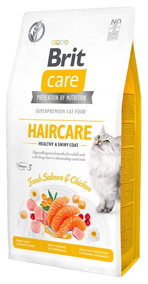 Brit Care Cat Grain Free Haircare Healthy & Shiny Coat dla kotów wymagających pielęgnacji sierści
