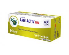 Vetfood Amylactiv Max zawiera wysokie stężenie enzymów 120 kaps. 