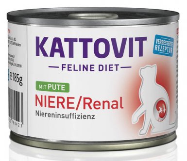Kattovit Feline Diet Niere/Renal karma dla kotów z chorymi nerkami puszka 185g