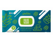 Record Italy antybakteryjne wilgotne chusteczki Maxi z Aloe Vera do codziennej higieny psów i kotów