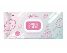 Record Italy antybakteryjne wilgotne chusteczki Maxi o zapachu waty cukrowej do codziennej higieny psów i kotów 40szt.