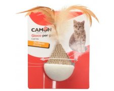 Camon Cat Toy Półkul z piórkami 12cm