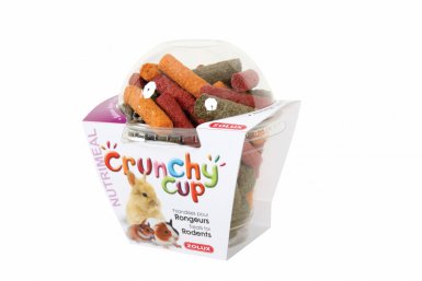 Zolux Crunchy Cup Sticks przysmaki dla gryzonia lucerna, marchewka z burakiem 180g 