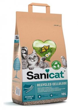 Sanicat Recycled Celulose kompostowalny żwirek uniwersalny z celuzoly