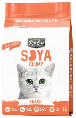 Kit Cat Żwirek ECO SoyaClump Peach ekologiczny, biodegradowalny żwirek sojowy dla kota 7L