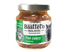 Bastteto Holistic bezzbożowy i monoproteinowy filet z cielęciny 75% w galarecie dla kotów 130g