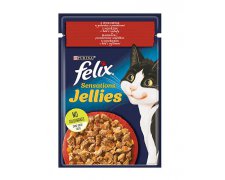 Felix Sensations Jellies z wołowiną w galaretce z pomidorami saszetka 85g